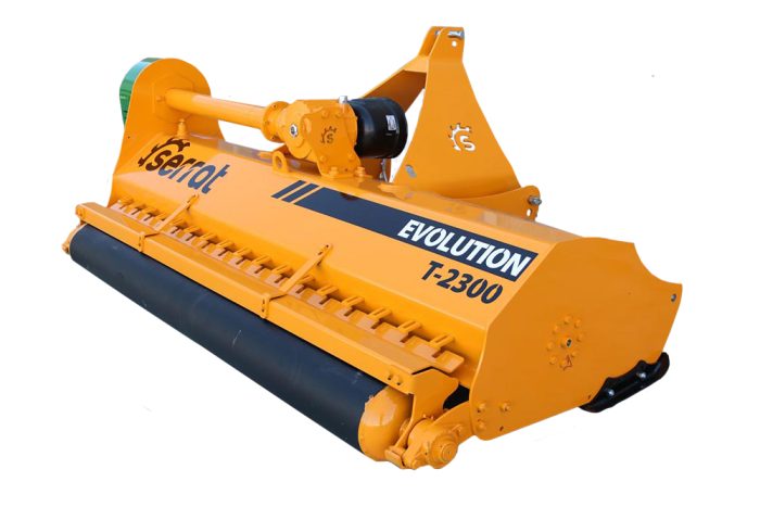Evolution fixed mulcher for grinding wood and vegetation.