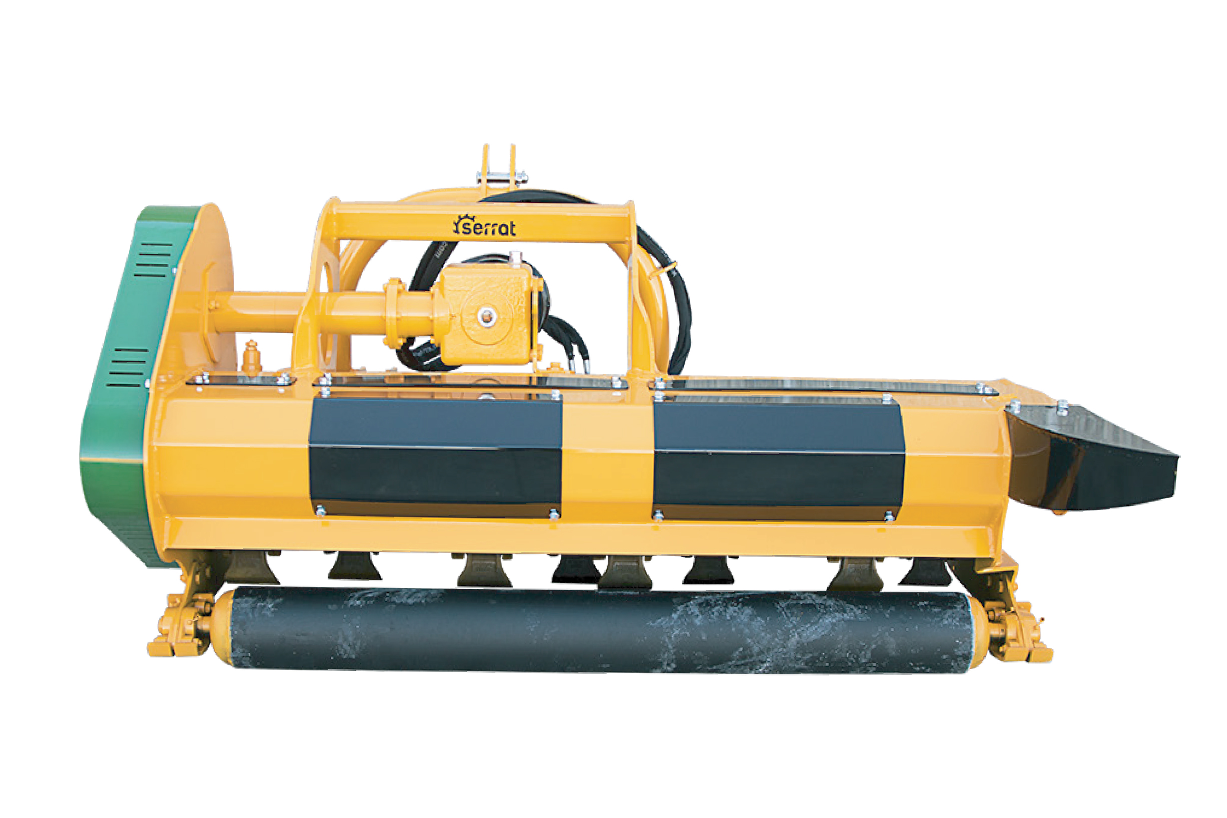 Serrat Evolution Green Mulcher | Forestry attachment for grinding wood and vegetation.