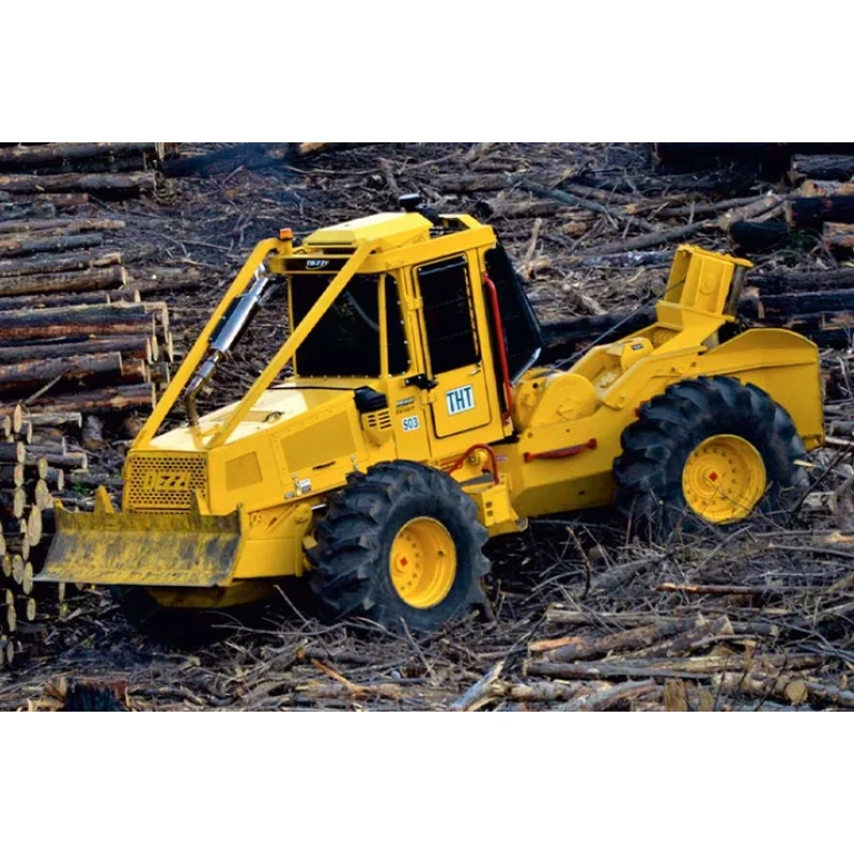 Dezzi DS120B Skidder | Powerful wheeled skidder for forestry applications like tree removal and log transport.